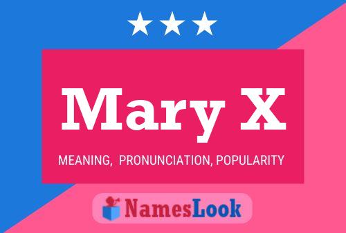 Póster del nombre Mary X