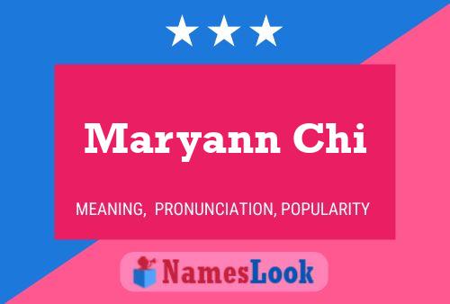 Póster del nombre Maryann Chi