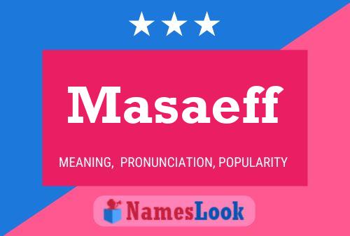 Póster del nombre Masaeff