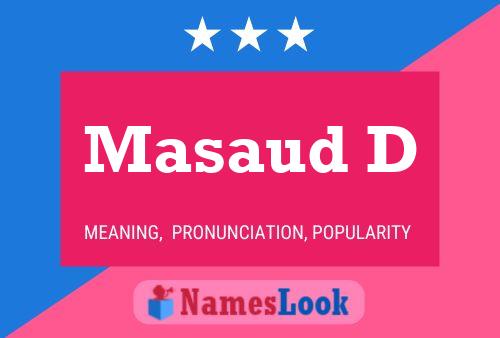 Póster del nombre Masaud D