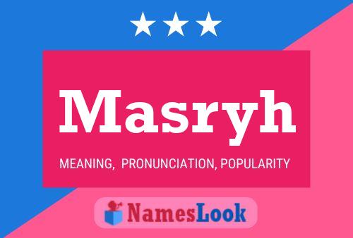 Póster del nombre Masryh