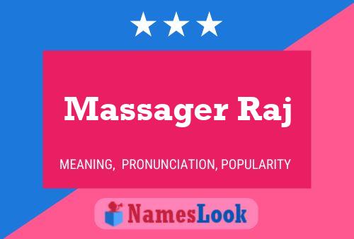 Póster del nombre Massager Raj