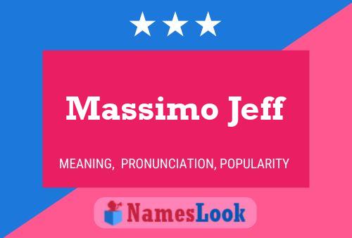 Póster del nombre Massimo Jeff