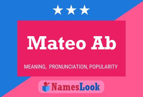 Póster del nombre Mateo Ab