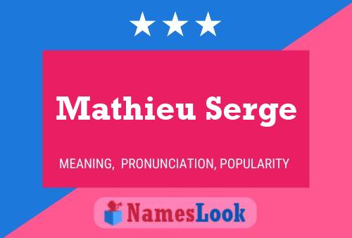 Póster del nombre Mathieu Serge