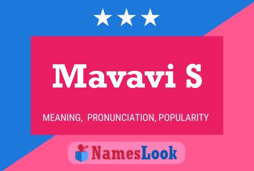 Póster del nombre Mavavi S