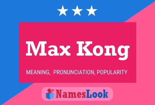 Póster del nombre Max Kong