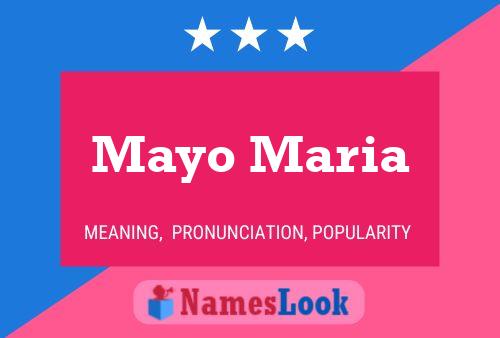 Póster del nombre Mayo Maria