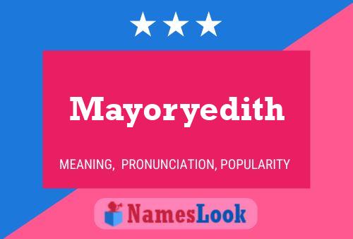 Póster del nombre Mayoryedith