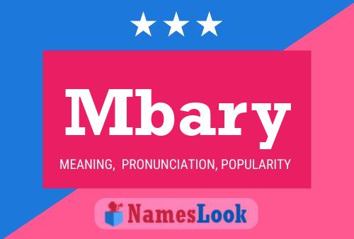 Póster del nombre Mbary