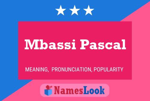 Póster del nombre Mbassi Pascal