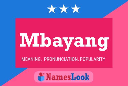 Póster del nombre Mbayang