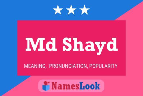 Póster del nombre Md Shayd