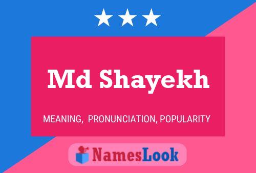 Póster del nombre Md Shayekh