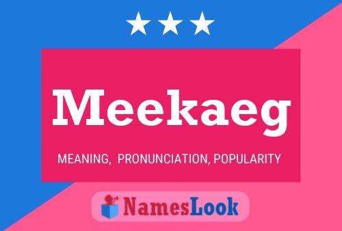 Póster del nombre Meekaeg