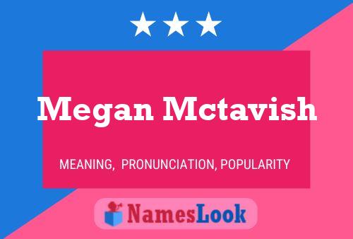 Póster del nombre Megan Mctavish