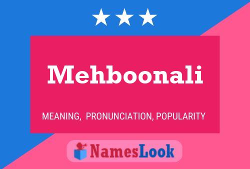 Póster del nombre Mehboonali