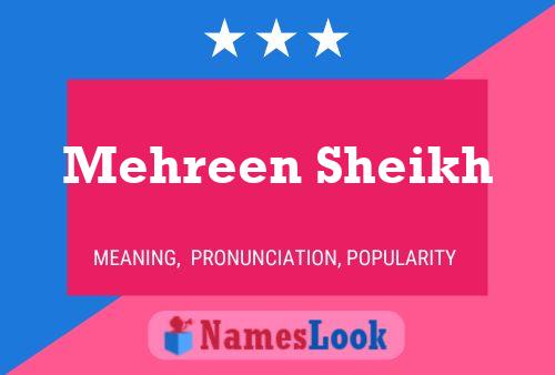 Póster del nombre Mehreen Sheikh