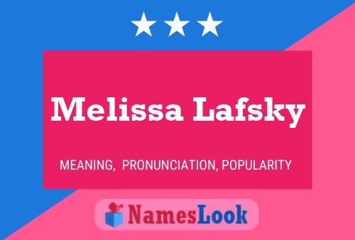 Póster del nombre Melissa Lafsky