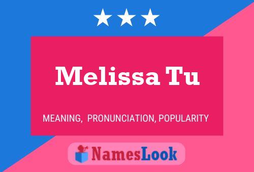 Póster del nombre Melissa Tu