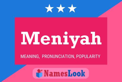 Póster del nombre Meniyah