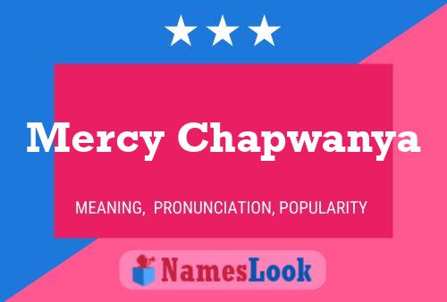 Póster del nombre Mercy Chapwanya