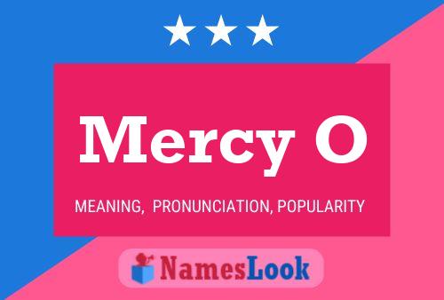 Póster del nombre Mercy O