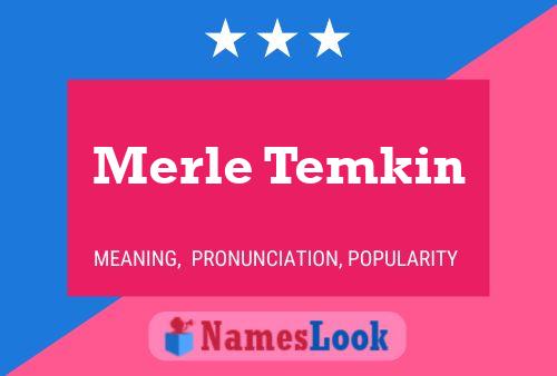 Póster del nombre Merle Temkin