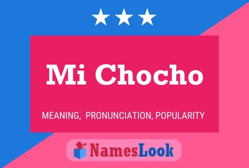 Póster del nombre Mi Chocho