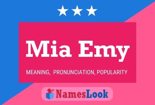 Póster del nombre Mia Emy