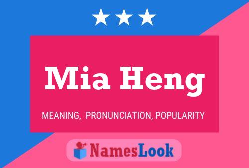 Póster del nombre Mia Heng