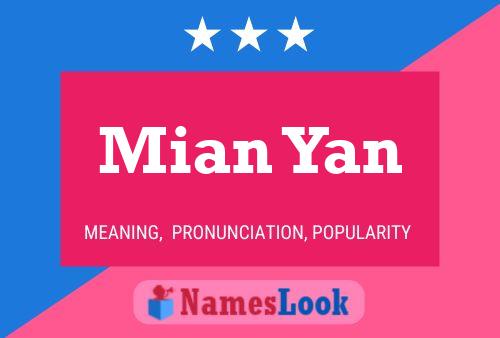 Póster del nombre Mian Yan