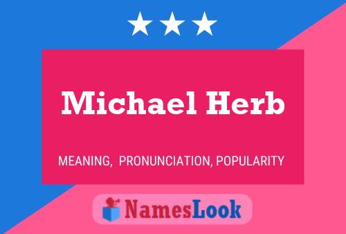 Póster del nombre Michael Herb