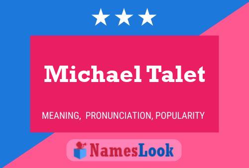 Póster del nombre Michael Talet