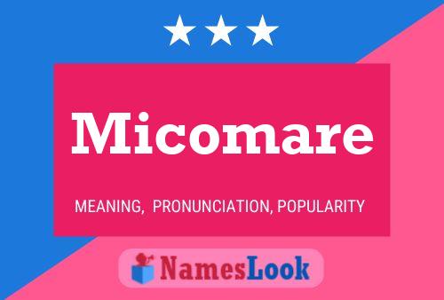 Póster del nombre Micomare