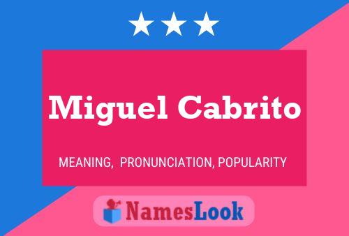 Póster del nombre Miguel Cabrito