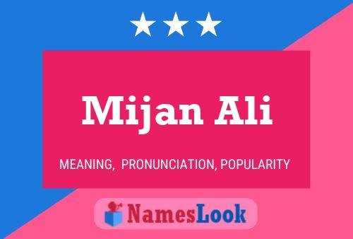 Póster del nombre Mijan Ali