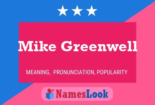 Póster del nombre Mike Greenwell