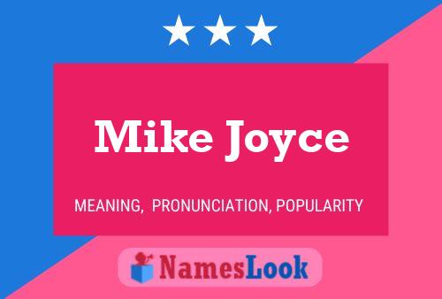 Póster del nombre Mike Joyce