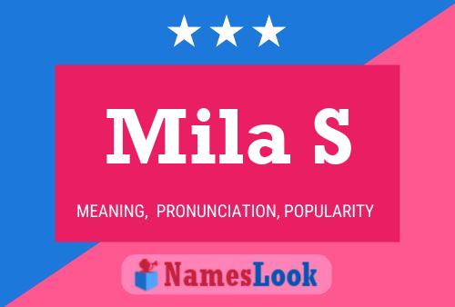 Póster del nombre Mila S