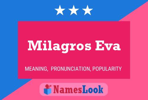 Póster del nombre Milagros Eva