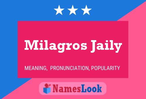 Póster del nombre Milagros Jaily