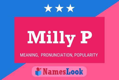 Póster del nombre Milly P