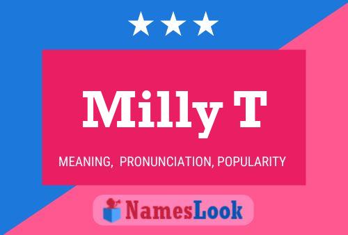 Póster del nombre Milly T