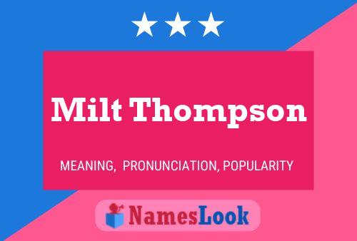 Póster del nombre Milt Thompson