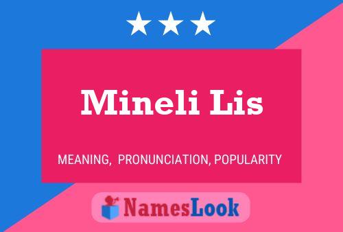 Póster del nombre Mineli Lis