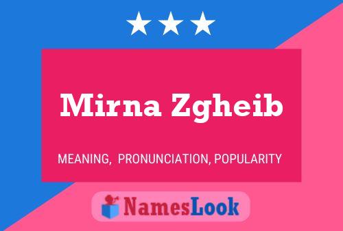 Póster del nombre Mirna Zgheib