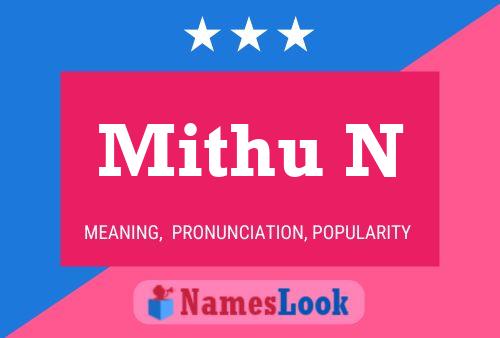 Póster del nombre Mithu N