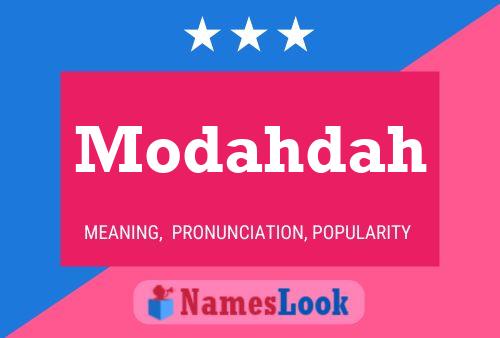 Póster del nombre Modahdah