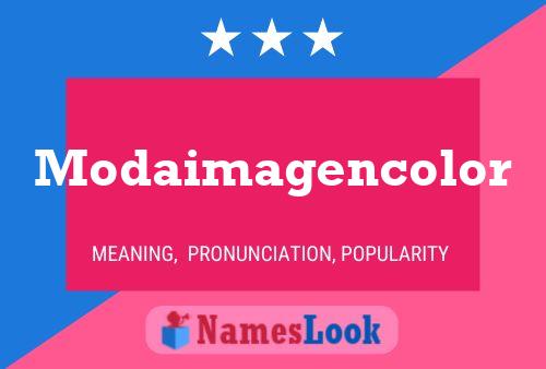 Póster del nombre Modaimagencolor